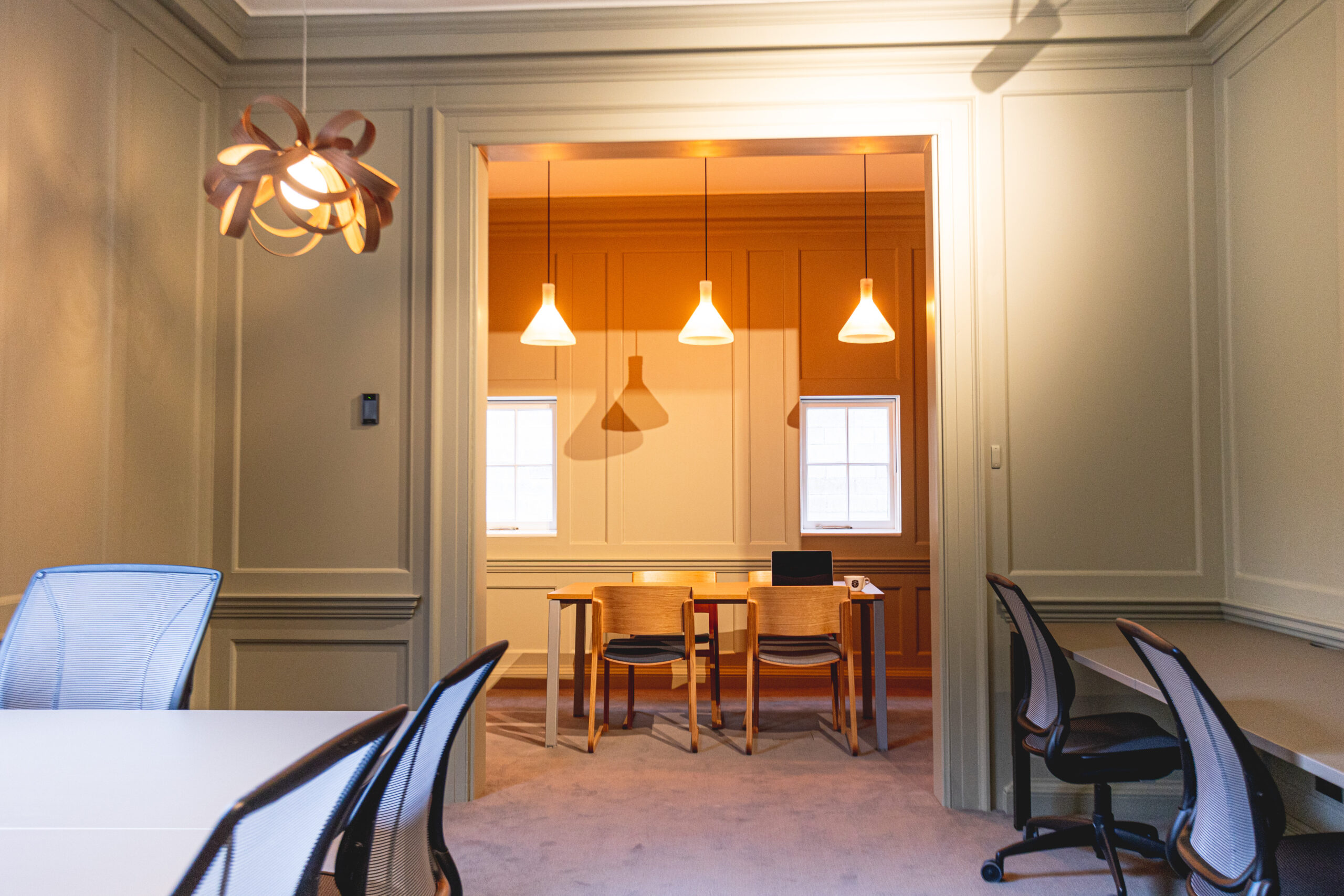 Office table and chair